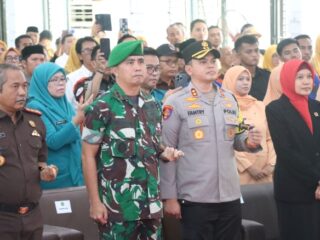 Wujud Kolaborasi, Kapolres Sidrap Hadiri Pelantikan Sekda Sidrap