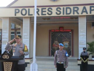 Kapolres Sidrap Pimpin Sertijab Kapolsek Watang Pulu Polres Sidrap