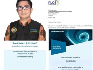 Sidrap Bicara di Forum Ilmiah Global: Dosen UMS Rappang Jadi Reviewer Jurnal Q1 Dunia