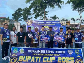 Syaharuddin Alrif Tutup Turnamen Takraw Bupati Cup I, Alobo Farm Juara