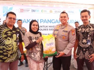 Dukung Program Ketahanan Pangan Kapolres Sidrap Hadiri Zoom Meeting di Bulog Sidrap