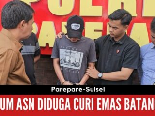 Oknum ASN di Parepare Ditangkap karena Curi Emas Batangan di Kantor PTSP