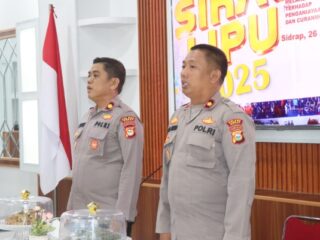 Dalam Rangka Oprasi Sikat Lipu 2025, Polres Sidrap Gelar Latpra Ops