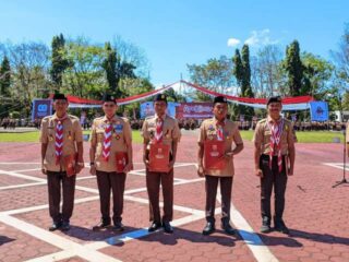 Bupati dan Wabup Sidrap Terima Penghargaan Gerakan Pramuka 2025