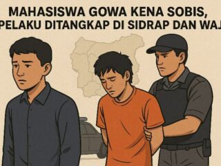Mahasiswa Gowa Kena Sobis, Pelaku Ditangkap di Sidrap dan Wajo