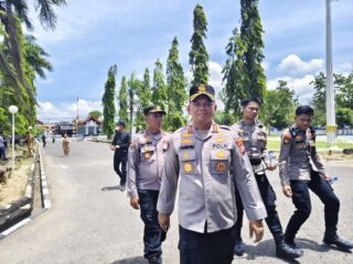 Polres Sidrap Kawal Unjuk Rasa, AKBP Dr Fantry Taherong: Terimakasih, Aspirasi Disampaikan dengan Adem dan Sejuk