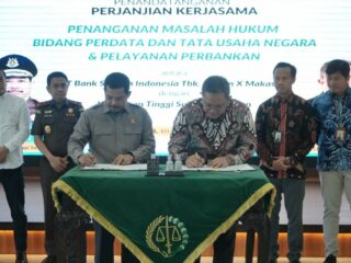 Kejati Sulsel dan BSI Tandatangani Kerjasama Penanganan Masalah Hukum serta Pelayanan Perbankan
