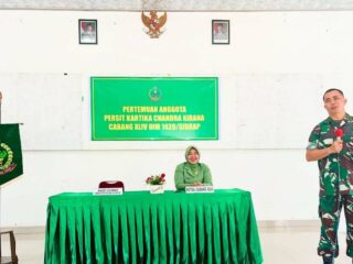 Tingkatkan Soliditas dan Dukungan Keluarga, Persit Kartika Chandra Kirana Cab XLIV Dim 1420/Sidrap Gelar Pertemuan Rutin