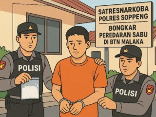 Satresnarkoba Polres Soppeng Bongkar Peredaran Sabu di BTN Malaka
