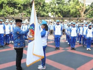 Upacara Kesaktian Pancasila Warnai Pelepasan Kontingen Kemendagri ke Pornas Korpri