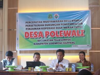 Desa Polewali-Sidrap Mantapkan Komitmen Ekonomi Mandiri Lewat Koperasi Merah Putih
