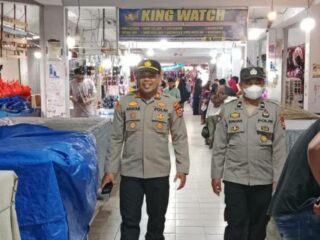 Jaga Kondusifitas, Kapolsek Panca Rijang Sidrap Gelar Patroli Pasar