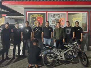 Resmob Polres Sidrap Bekuk Pelaku Curanmor Ninja di Wattang Sidenreng