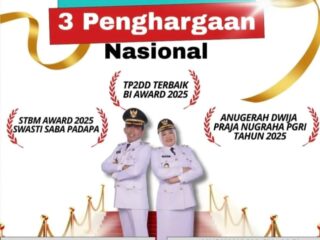 Sembilan Bulan Memimpin, Sidrap Borong Tiga Penghargaan Nasional di Penghujung 2025