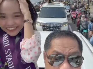 Lautan Pendukung Syaqirah Menggema Sejak Makassar hingga Sidrap, Rombongan 80 Mobil, Padati Jalan Raya