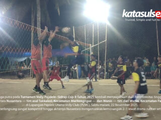 Nusantara Libas Wanio 2–1 di Pajalele-Sidrap Cup II