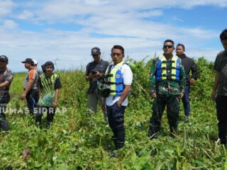 Aksi Bersih Eceng Gondok Warnai Peringatan Hari Juang TNI AD di Sidrap
