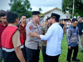Kapolres Bersama Forkopimda Sidrap Sambut Kunjungan Gubernur Sulsel di Kabupaten Sidrap