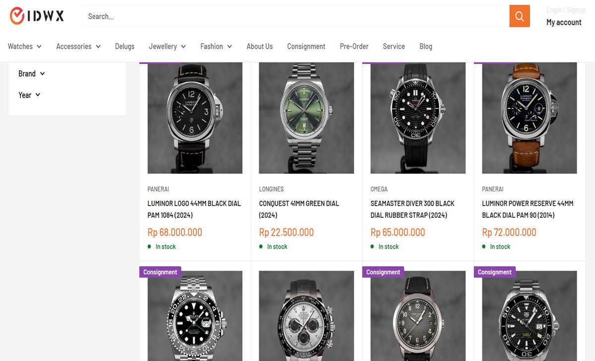 Produk Jam Tangan Pria IDWX