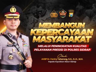 Refleksi Akhir Tahun Polres Sidrap 2025: Di Bawah AKBP Fantry Taherong, Kinerja Presisi Menjadi Nyata