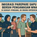 Imigrasi Parepare Sapu Bersih Pengawasan WNA di Sidrap–Pinrang, 28 Orang Diperiksa