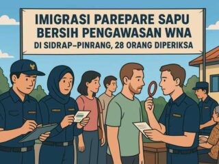 Imigrasi Parepare Sapu Bersih Pengawasan WNA di Sidrap–Pinrang, 28 Orang Diperiksa