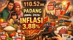 Dompet Warga Padang Tertekan, 10 Kelompok Pengeluaran Alami Kenaikan