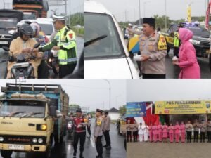 Wakapolres Sergai bersama Kasatlantas Polres Sergai Turun ke Jalan Guna Bagikan 300 Takjil dan Ingatkan Keselamatan Berkendara