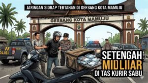 Setengah Miliar di Tas Kurir Sabu, Jaringan Sidrap Tertahan di Gerbang Kota Mamuju