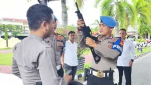 Senpi di Polres Pinrang Diperiksa Baik-baik, Termasuk Mencocokkan Jumlah Amunisi