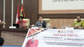 Kuliah umum Wali Kota Makassar Munafri Arifuddin di Fakultas Hukum Universitas Hasanuddin, Jumat (22/5/2026)