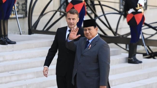 Prabowo Gombal Presiden Macron Pelajar di Indonesia akan Belajar Bahasa Prancis