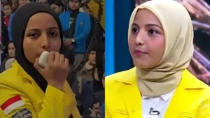 Tangkapan Layar Fatimah Azzahra, Wakil Ketua BEM UI 2026, menjadi sorotan publik setelah tampil dalam program diskusi CNN Indonesia yang membahas Program Makan Bergizi Gratis (MBG).