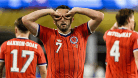 Pemain Skotlandia merayakan gol dalam laga Grup C Piala Dunia 2026. Kemenangan 1-0 pada pertandingan pembuka membawa Skotlandia memimpin klasemen sementara, unggul tipis atas Brasil dan Maroko yang bermain imbang 1-1.
