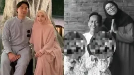 Kolase foto pasangan suami istri korban kecelakaan bersama keluarga dalam dokumentasi yang beredar di media sosial.