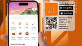 Tampilan aplikasi POLRI Super App di smartphone. Ini