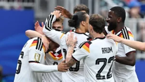 Jerman memulakan kempen Piala Dunia 2026 dengan penuh bergaya apabila membelasah pendatang baharu, Curacao, 7-1 dalam aksi pembukaan Kumpulan E di sini, awal pagi tadi. - Gambar Reuters