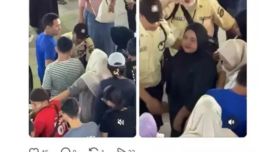 Insiden pengunjung berjatuhan di Blok B Mal Tanah Abang akibat diduga eskalator mengalami eror menjadi viral di media sosial. (Threads @alvittanatasha)