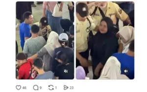 Insiden pengunjung berjatuhan di Blok B Mal Tanah Abang akibat diduga eskalator mengalami eror menjadi viral di media sosial. (Threads @alvittanatasha)