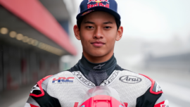 Pembalap muda indonesia Veda ega Pratama yan bertarung di Moto3