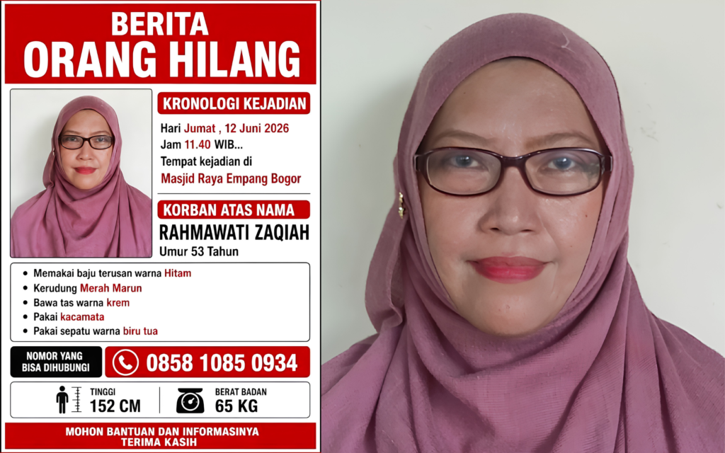 Istri Yang Hilang Saat Suami Salat Jumat Terdeteksi Sinyal HP di Jaktim