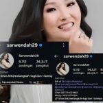 Kolase perbandingan bio Instagram Sarwendah yang memperlihatkan sejumlah nama brand sebelumnya tercantum dalam profil akun, namun tidak lagi terlihat pada tampilan terbaru.