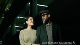 Nadya Naufel dan Alex Abbad dalam unggahan Instagram Story menjelang pernikahan mereka.