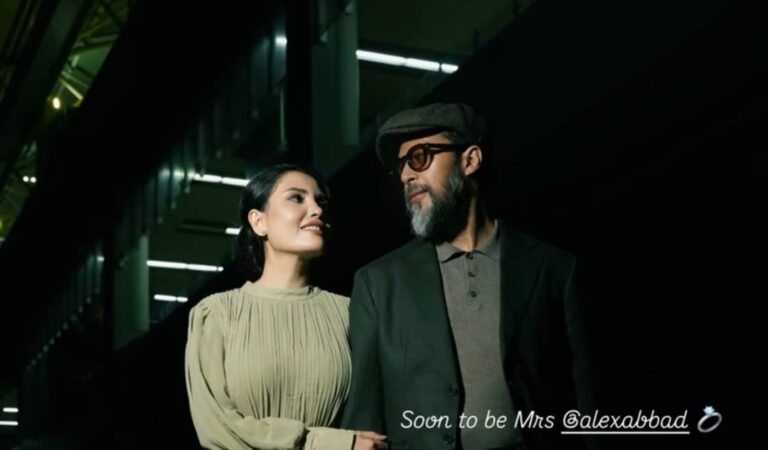 Nadya Naufel dan Alex Abbad dalam unggahan Instagram Story menjelang pernikahan mereka.