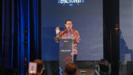Pemerintah Provinsi (Pemprov) DKI Jakarta meraih Anugerah Daerah Terbaik dalam Membangun Tata Kelola yang Mendengar pada Cita Loka Festival 2026 di Hotel Aryaduta Menteng, Jakarta Pusat, Rabu (24/6). Gubernur DKI Jakarta, Pramono Anung menerima langsung penghargaan itu, dalam sambutannya Pram mengatakan, pembangunan Jakarta tidak hanya berfokus pada infrastruktur fisik, tetapi juga pada kemampuan pemerintah mendengar dan merespons kebutuhan masyarakat.