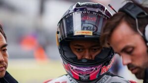 Veda Ega Pratama dibayangi Hakim Danish di klasemen Moto3 2026. (Foto: dok.Honda Team Asia)