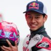 Veda Ega Pratama dari Honda Team Asia raih podium 3 Moto3 Brasil 2026. (Honda Team Asia)