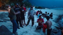 Pencarian korban tenggelam di Danau Toba Kabupaten Dairi Sumut dihentikan sementara, Sabtu (4/7/2026).