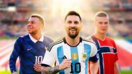 Mbappe, Messi dan Haaland. Foto: Katasulsel.com