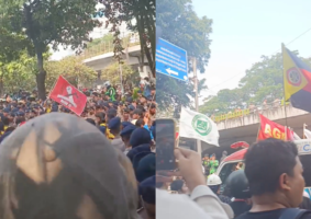 Demo DPR dari Dekat: Massa Masuk Lewat Celah Ambulans, Pagar Langsung Jadi Sasaran
